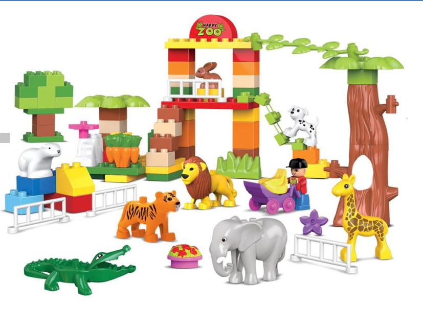 儿童积木益智_多元智能益智积木游戏-动物拼板_动物积木游戏