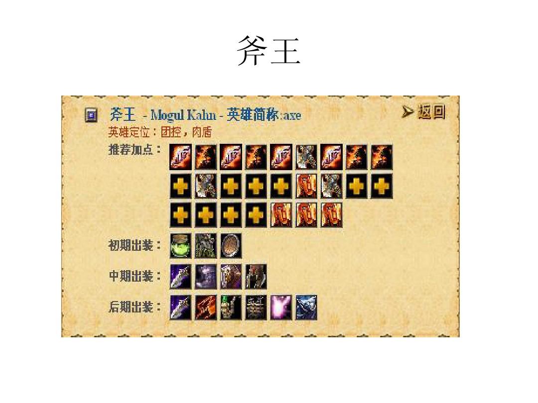 dota1斧王出装顺序_dota斧王装备_魔兽dota斧王出装