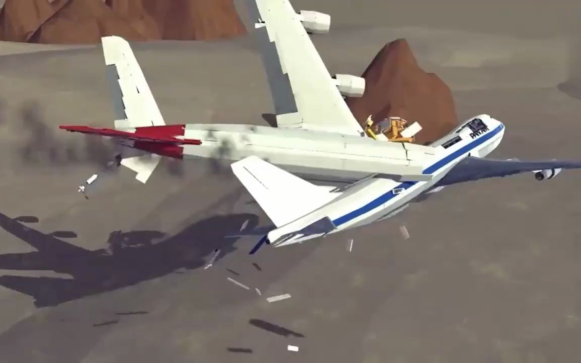 模拟飞机器坠毁视频_模拟飞机坠毁besiege_飞机坠毁模拟器