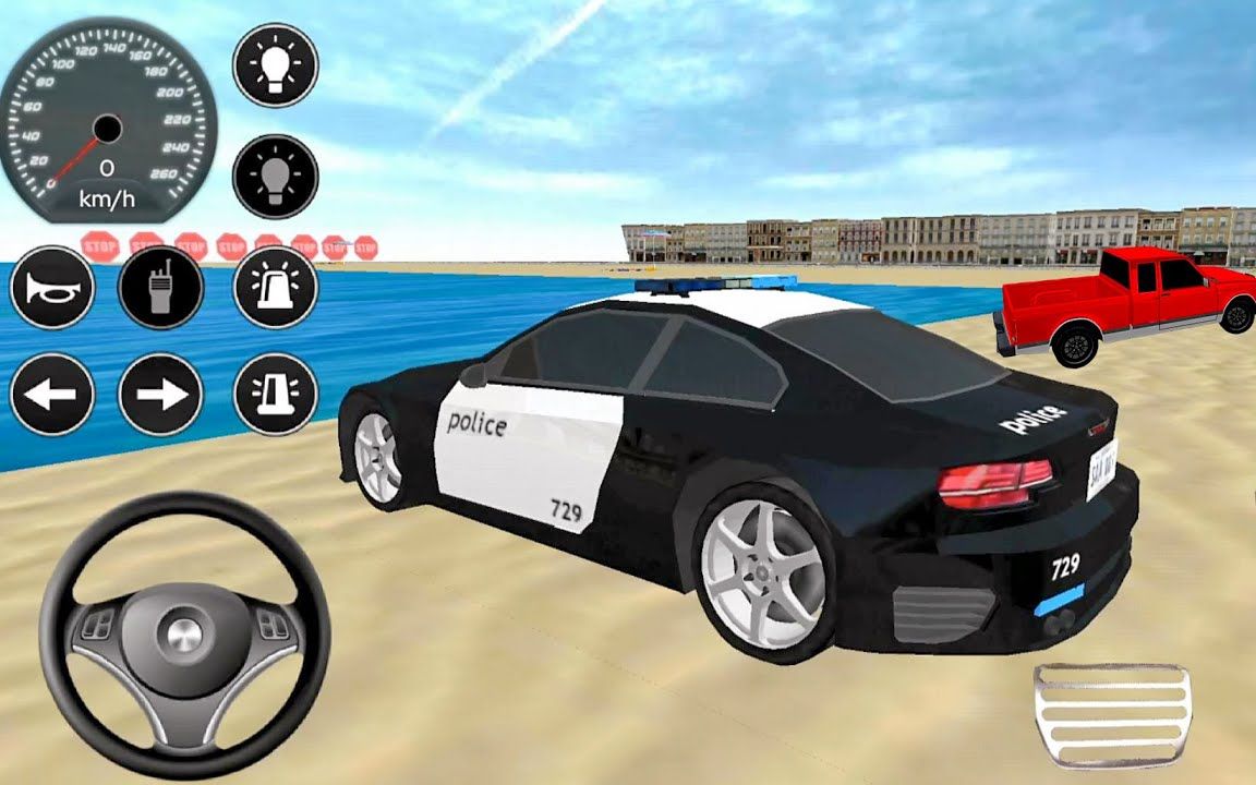 手机版的游戏警车模拟器-街头飙警，谁与争锋！手机版警车模拟器